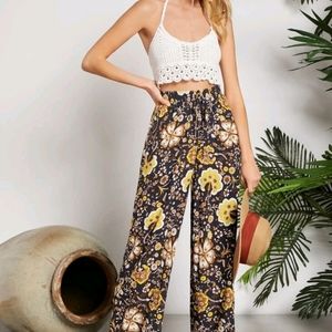 SOLD✅️Floral Print Wide Legs Pants
